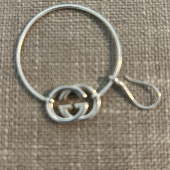 Sterling Silver really Gucci hoops very sharp - Picture 3 of 4